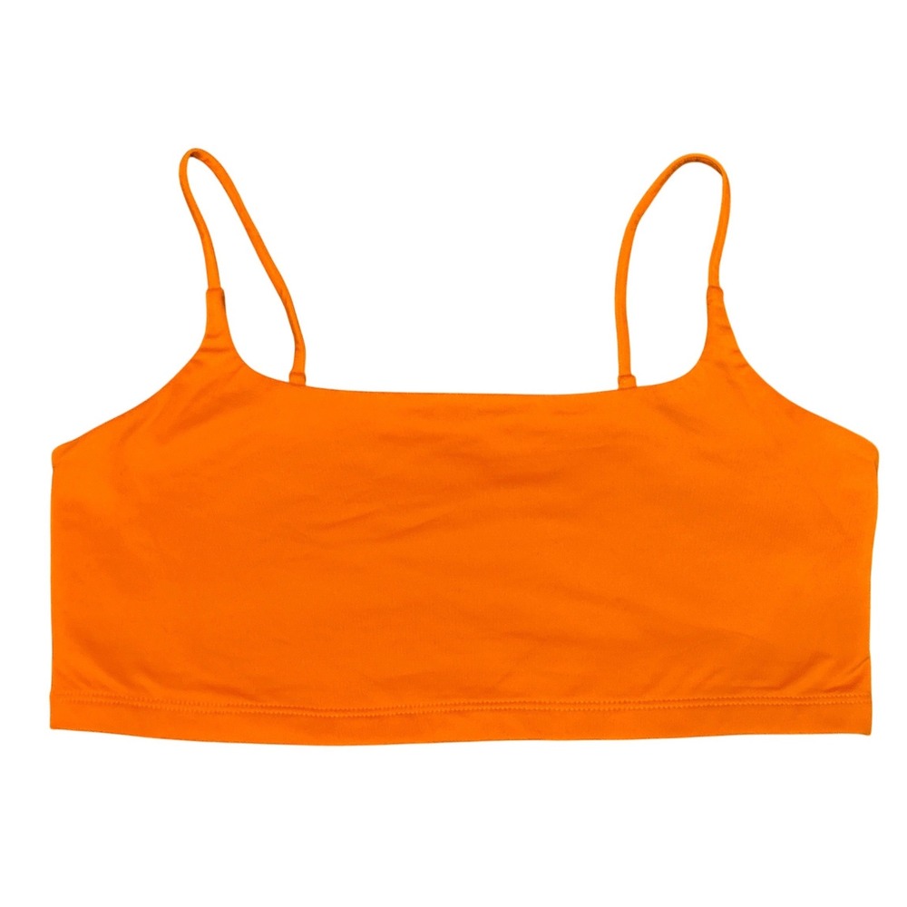 NEW Wild‎ Fable Orange Cropped Tank Bralette Top Double Layer Size Medium